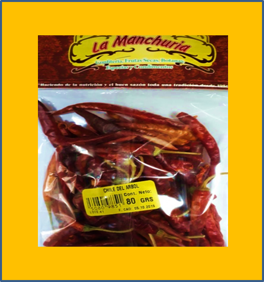 CHILE DEL ÁRBOL
80 GRS