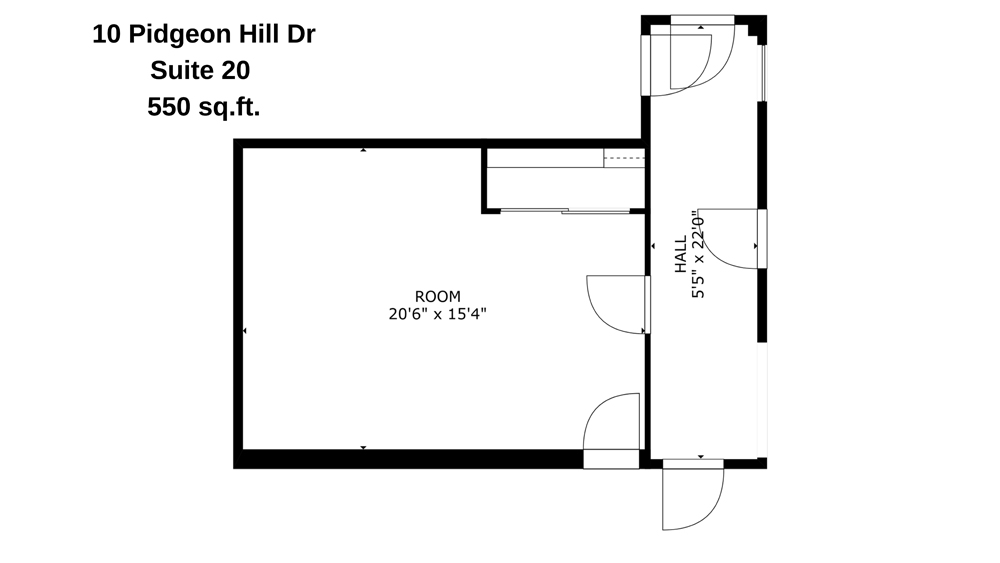 Suite 20 550 sq.ft.