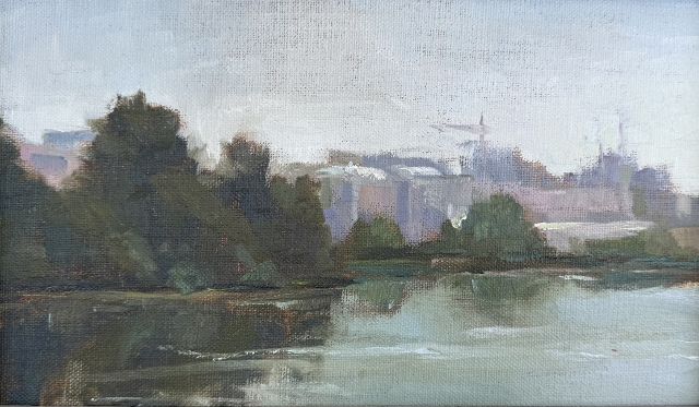 Howard, Finding Balance, 6" x 10" Oil