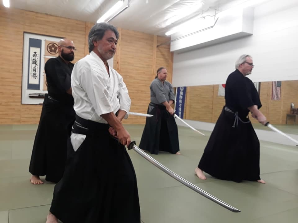 Taikai Toyama Ryu Embu - 4 and 5 Dans from Australia, San Diego, D.C., Maryland and Kenshinkan.