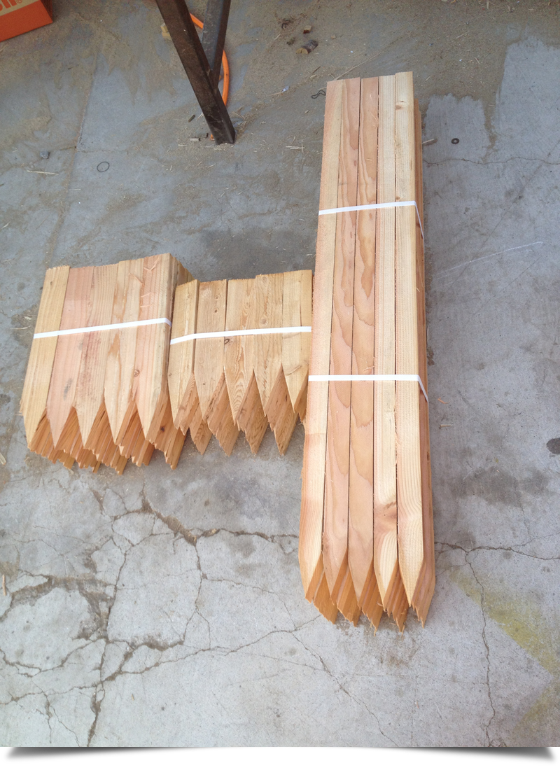 Wood Stakes for Construction||||