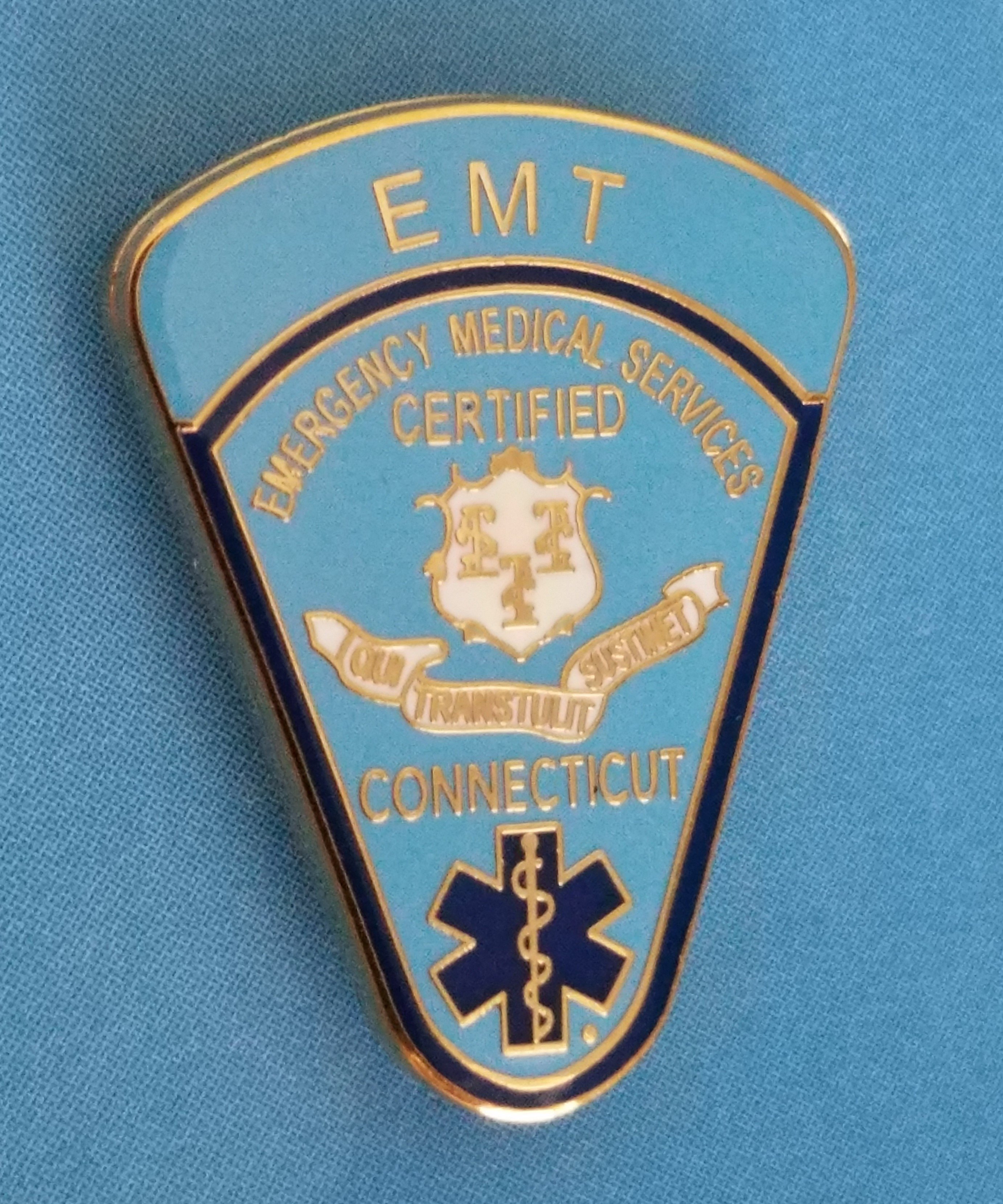 Connecticut Certified Emergency Medical Technician Patch Subdued