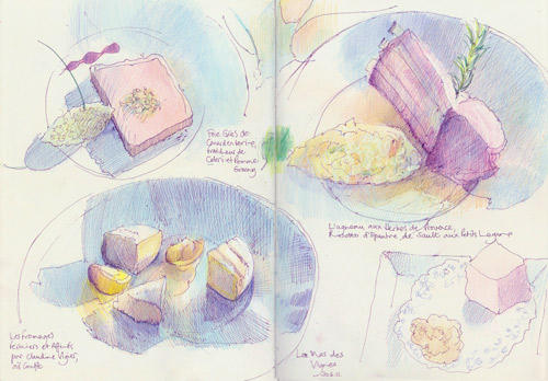 Dinner at Le Mas des Vignes 30 June 2011