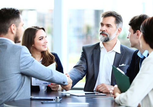 Business People Shaking Hands