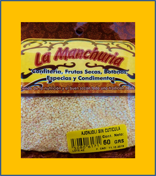 AJONJOLÍ SIN CUTÍCULA
60 GRS