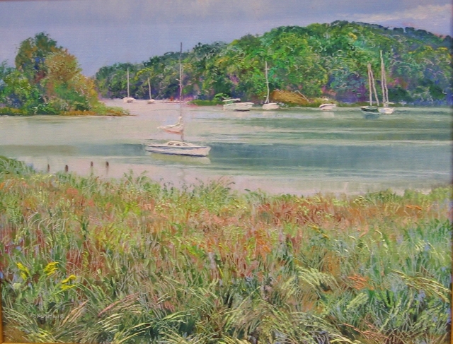 16. Serene View, Quiet Waters, 8x10 oil on canvas