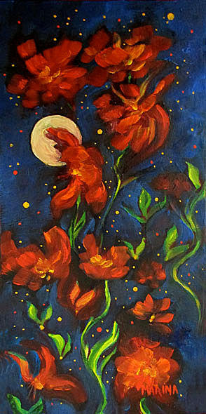 Night Blooms
6 x 12 inches, Original oil on canvas