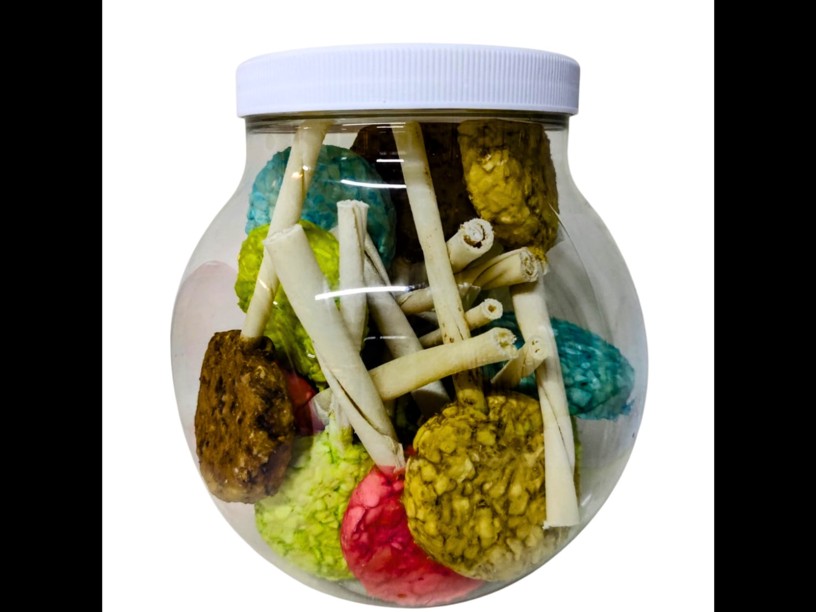 BON620 PAQUETE DE PALETAS
 DE CARNAZA 20 PIEZAS+ 
VITROLERO GRATIS