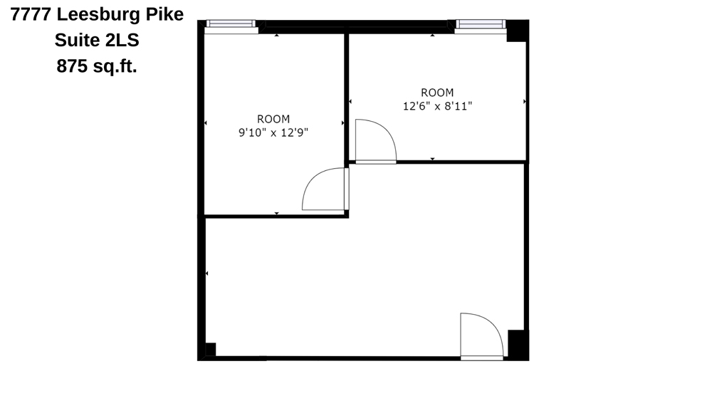 Suite 2LS 875 sq.ft.