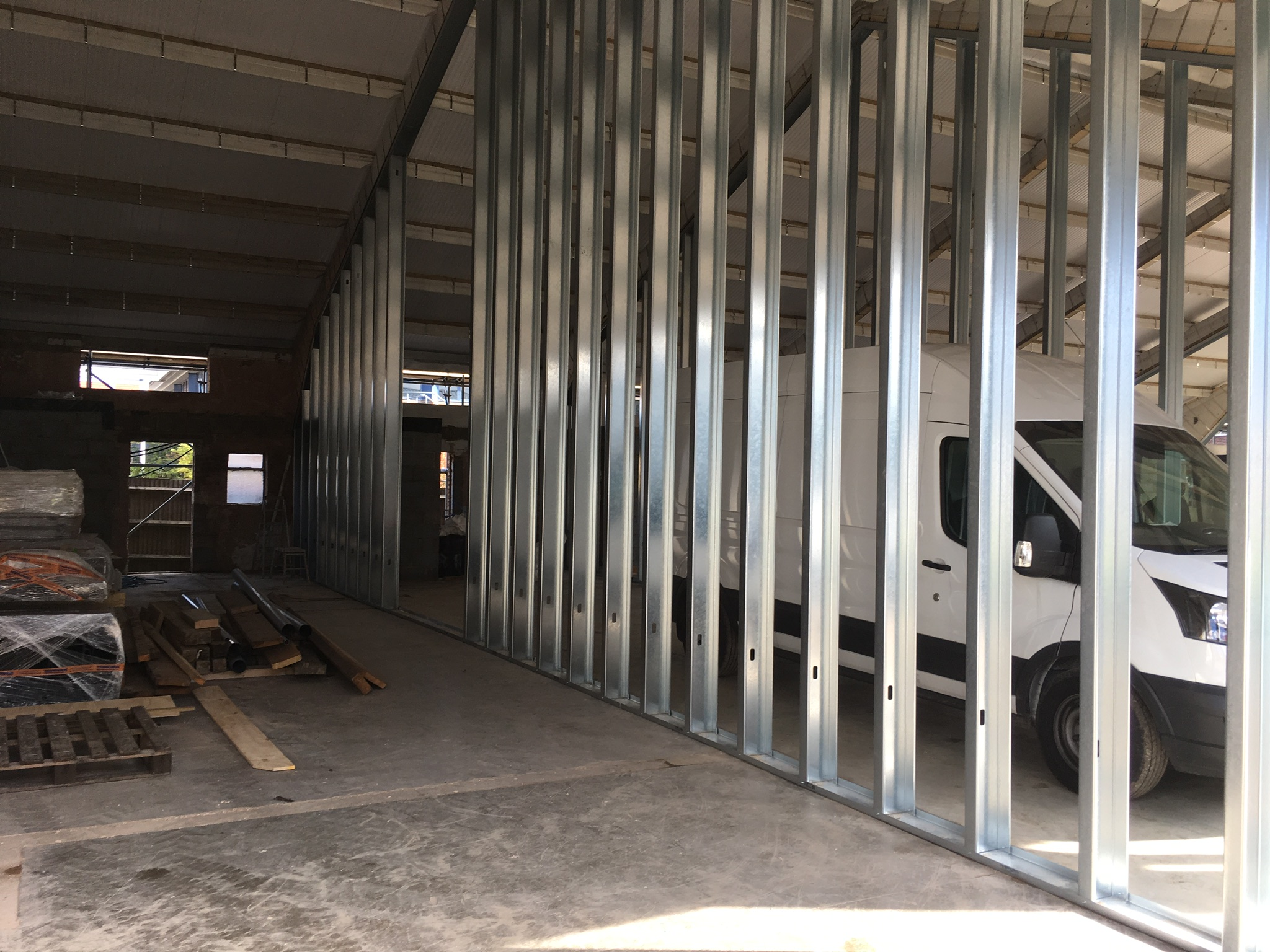 Metsec wall construction