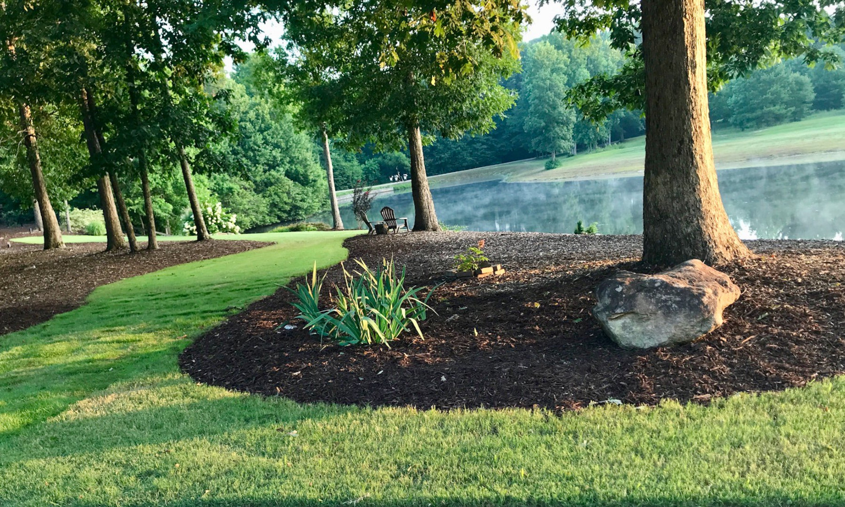 Landscape management and mulch installation