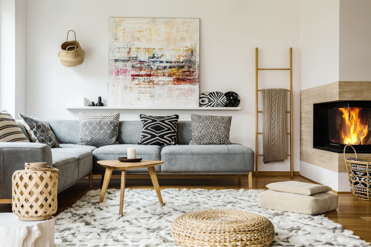 Natural Interior Living Room Design and Furniture