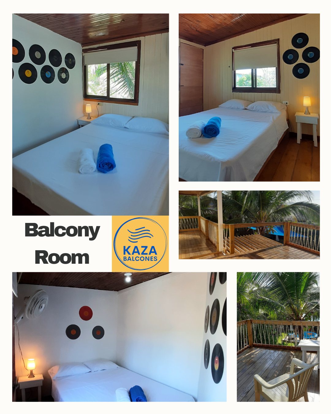 Double room with private access to KAZA balcony.