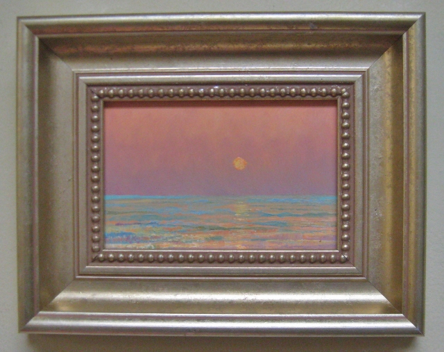 Sunset, Manasota Key, 4 x 6 Oil on Panel