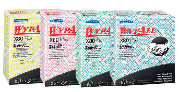 Wypall (Amarillo, Rojo, Verde y Azul) 10/25 hojas