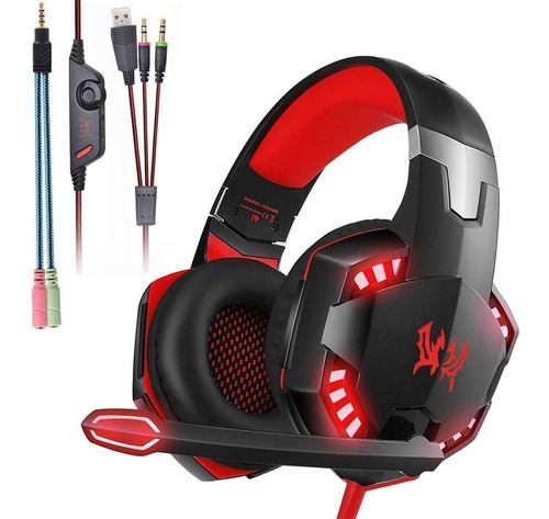 G-2000 ROJO
AUDIFONO GAMER