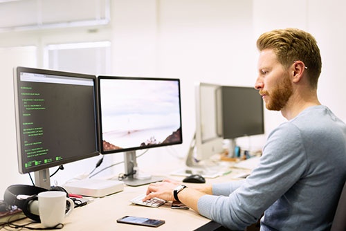 Programmer Working