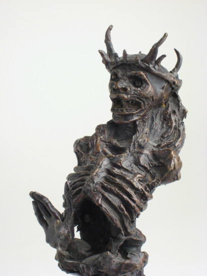 Black King Detail (chess piece)
Artist: Bill Girard, Royal Oak, MI
Formerly collection of Allen Abramson
Photo courtesy of Ken Weikal, Farmington Hills, MI. 