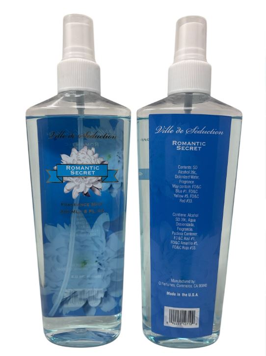 VSBM-RS  
FRAGRANCE MIST-ROMANTIC SECRET 8 OZ
24 CS
