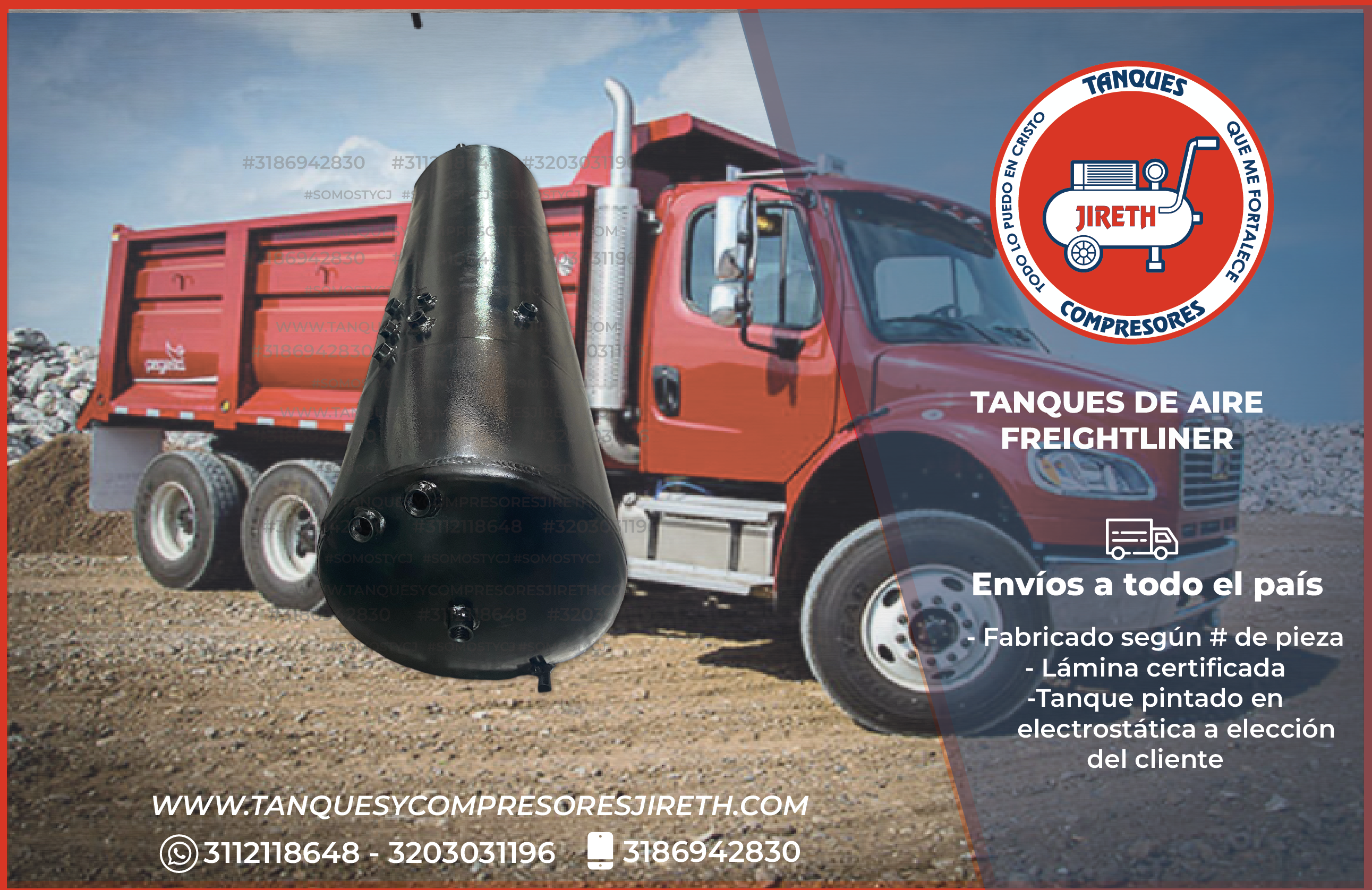 TANQUES DE AIRE PARA TODOS LOS CABEZOTES FREIGHTLINER
