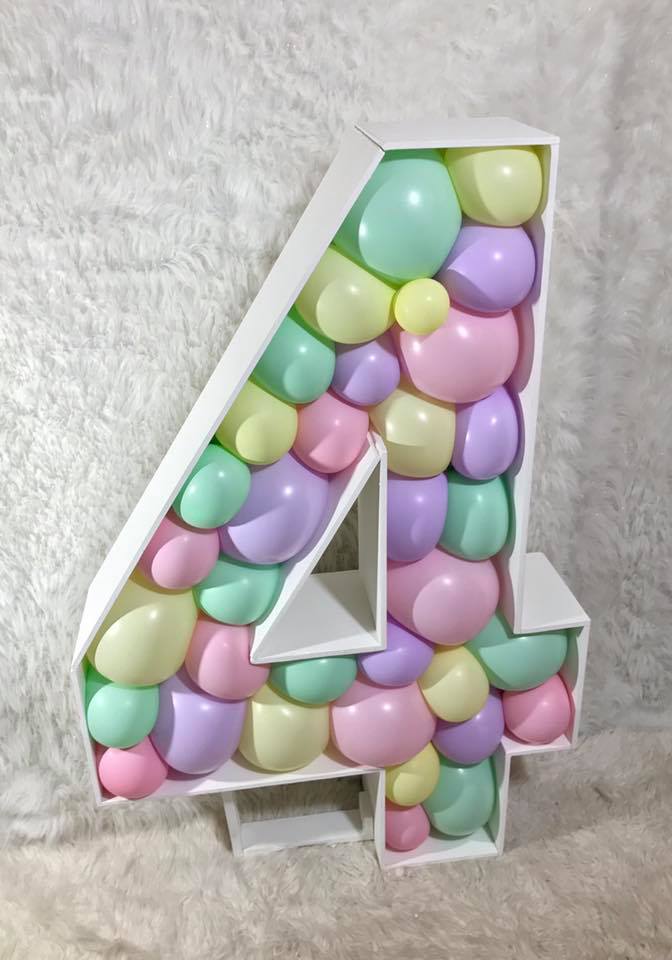 Numero 4 Hueco Para Globos
Medidas: 1.40 Metros
Con Globos $150.000
Sin Globos $60.000