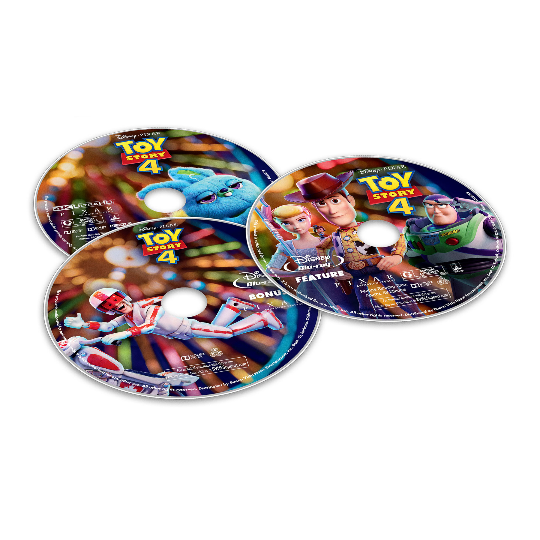 Toy Story 4 DVD Labels