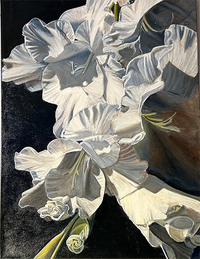 Painting of bell flowers