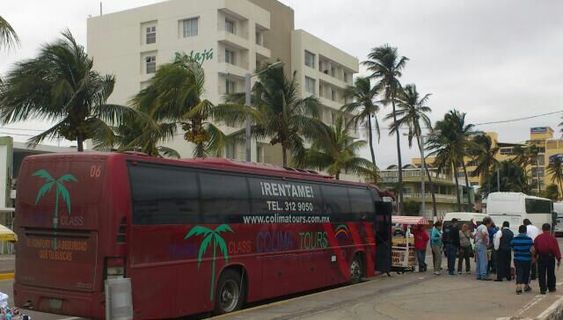Modern building with an outside pool