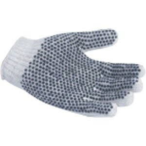 LUVA TRICOTADA EM FIOS DE ALGODÃO BRANCO