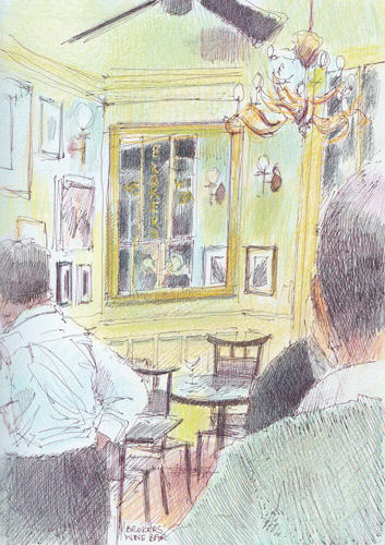 Early evening, Brokers Wine Bar