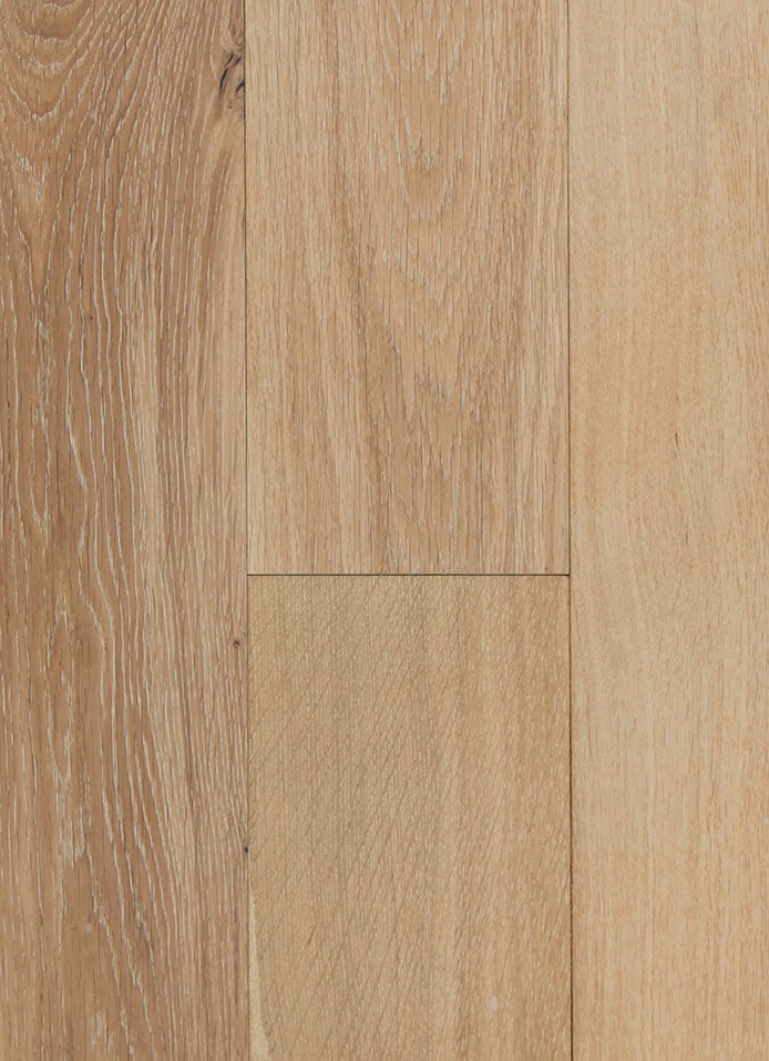 Casablanca Collection Cairo Oak PLUS
SPECIES: European Oak - STYLE: Light Wire Brushed - WEAR LAYER: 4 mm nominal
LENGTH: Random up to 7 ft - GLOSS: Matte - THICKNESS: 9/16" - WIDTH: 7"
FINISH: UV Oil - CONSTRUCTION: Hybrid Solid Engineered
EDGE PROFILE: Tongue & Groove locking , Mico Bevel - HARDNESS/JANKA: 1360
WARRANTY: Lifetime Structure / 50 Years Finish