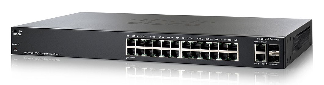 Cisco SG200-26 26-port Gigabit Smart Switch
SLM2024T-NA SG200-26 UNITECSYS