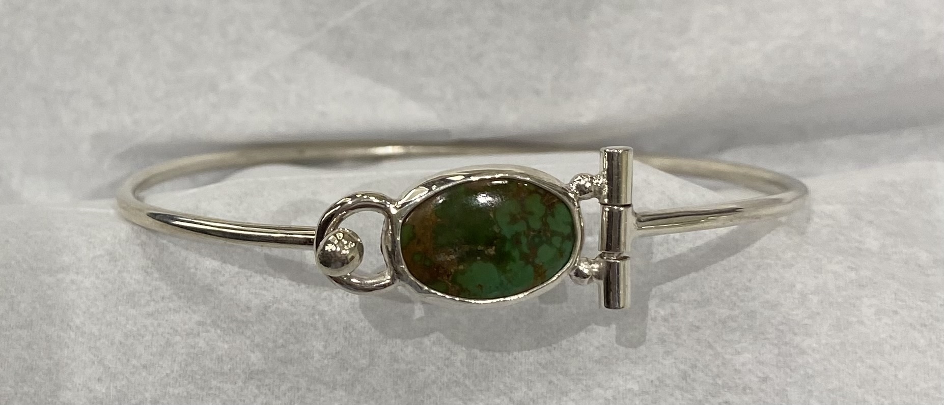 Turquoise HInged Cuff
Sterling
$150.