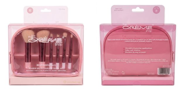 BEMOO823-4
6PC BRUSH SET WITH PINK TRAVEL BAG THE CREME
UPC: 197638008239
12 CS PACK
