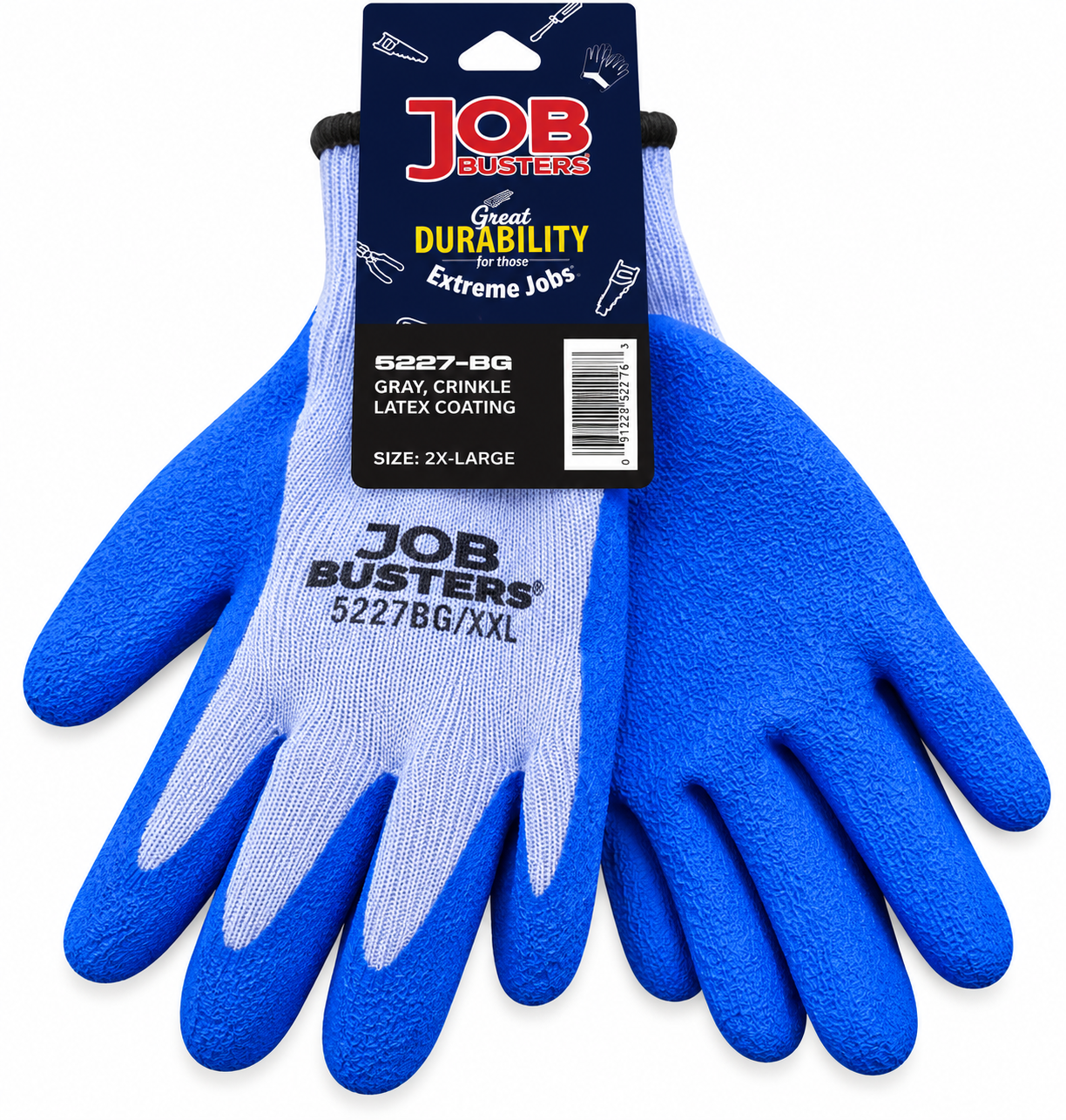 GRAY WORK GLOVE
2X-LARGE
ITEM # 5227-BG-2XL
144 CS/PK