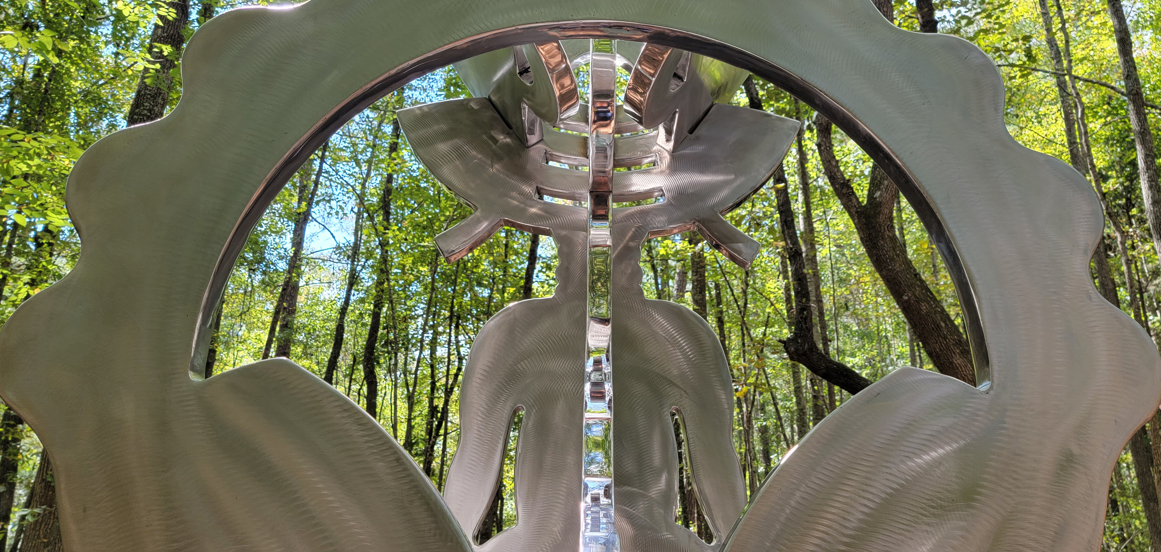 Serenity for Shango, 2022
Fabricated Stainless Steel, 27’ x 27’ x 9’
Serenbe Community, Chattahoochee Hills, GA