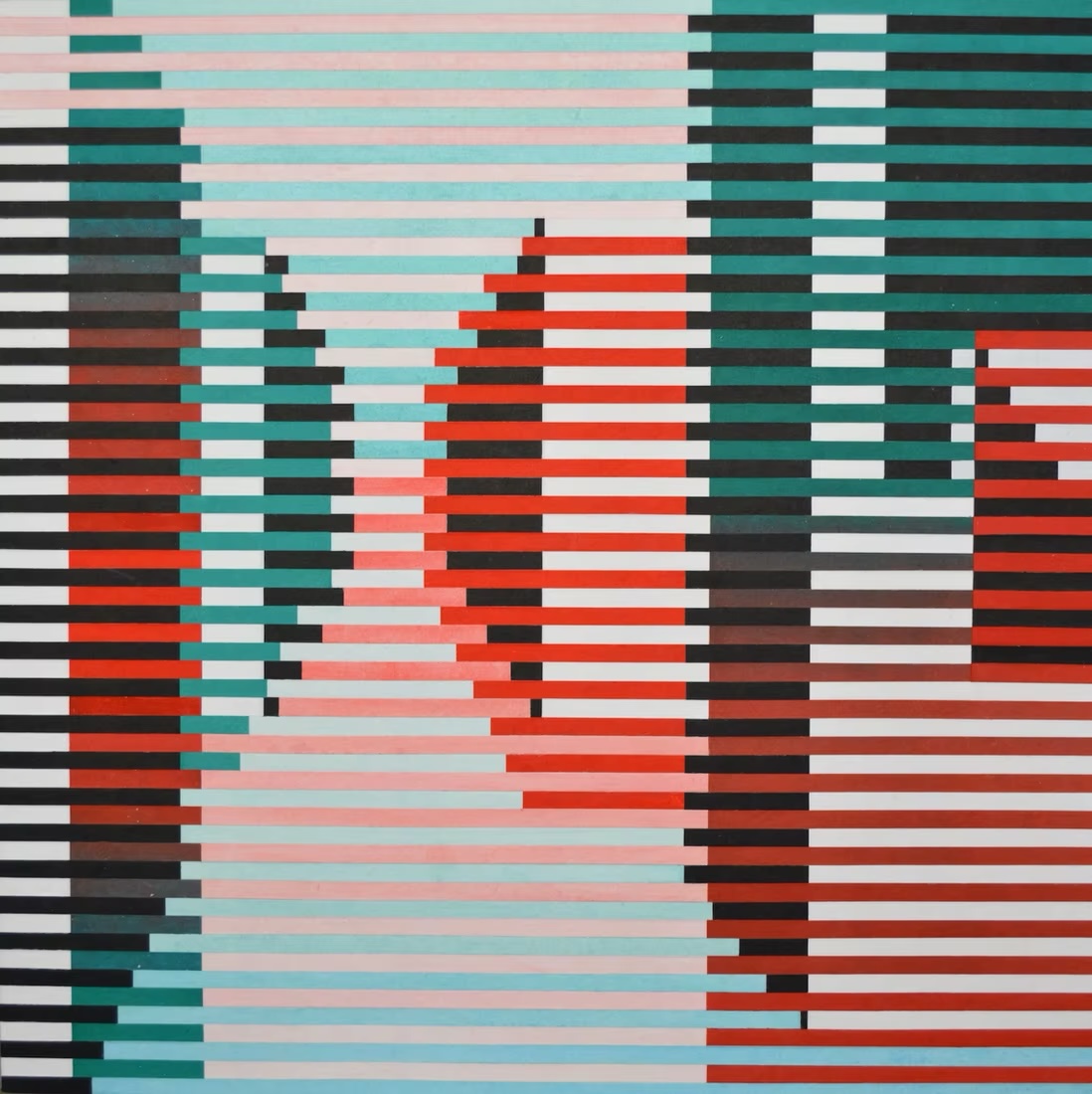 A Hallway in Double Vision
Paper Collage, Watercolor
24" X 24"
$360