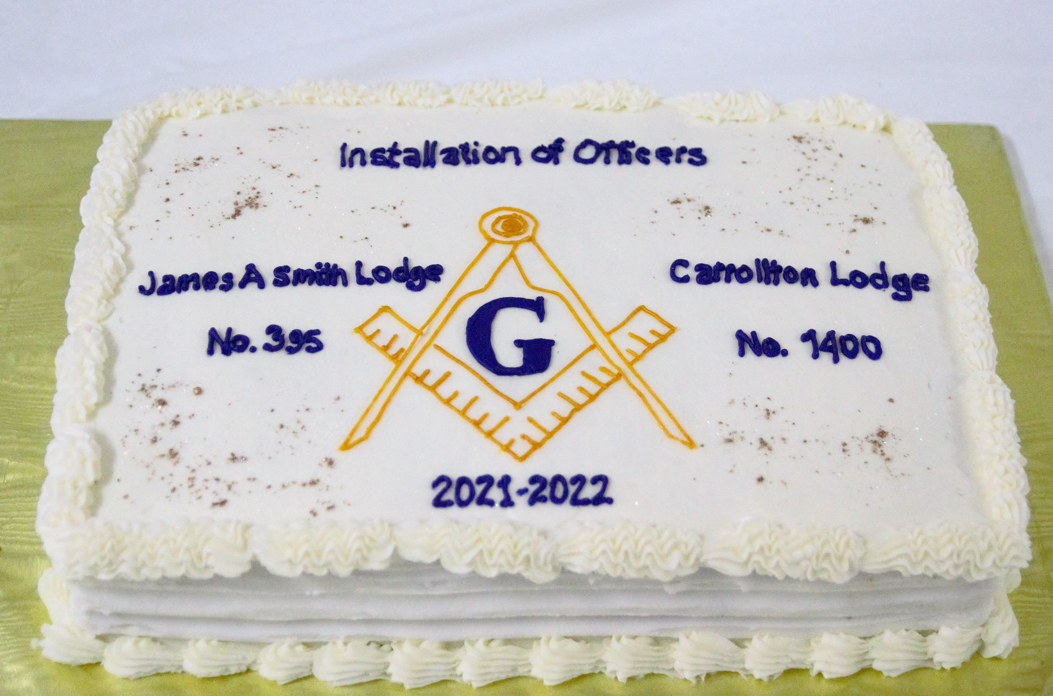 2021 - Carrollton 1400 & James A. Smith 395 Joint Installation of Officers
