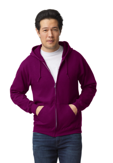 SUDADERA CON CIERRE Y CAPUCHO ADULTO