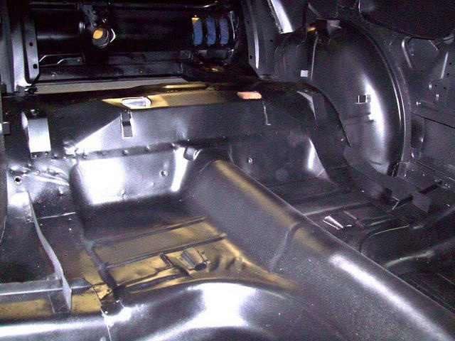 Complete interior blasted and painted with DP40