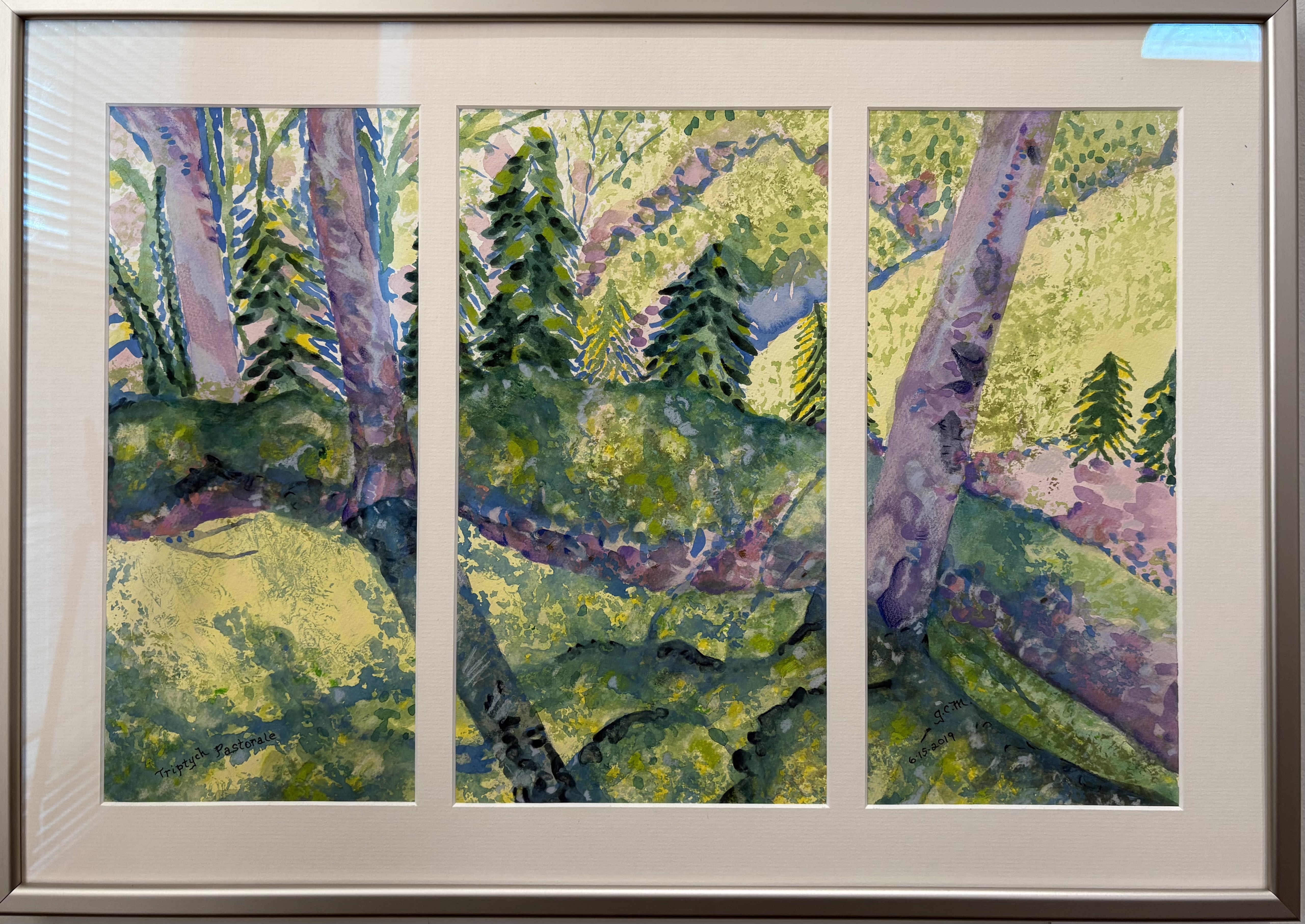 Triptych Pastorale
Watercolor
20" X 13"
$400.