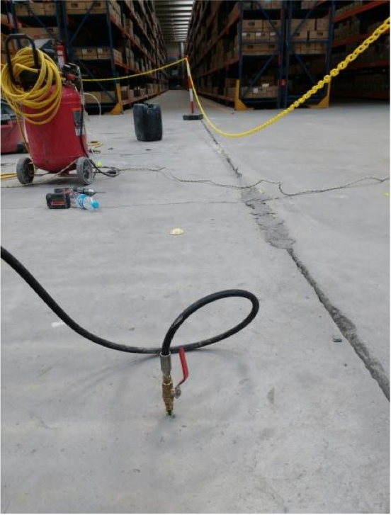 Inyección de resina de poliuretano