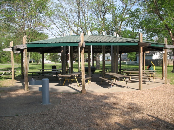 NEW KIWANIS SHELTER
Handicap accessible, Seats 80, Parking, Plug-in electricity, Water fountain, Playground, Large grill in center, Restroom behind shelter, Located on Herbert St., Next to the Bandstand