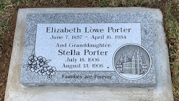 Raised flat marker, set on a slant