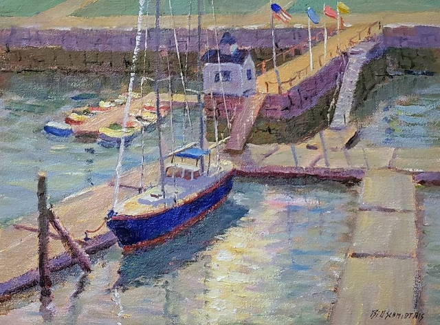 Schmidt, Public Landing, Rockland, Maine, 9" x 12" Oil