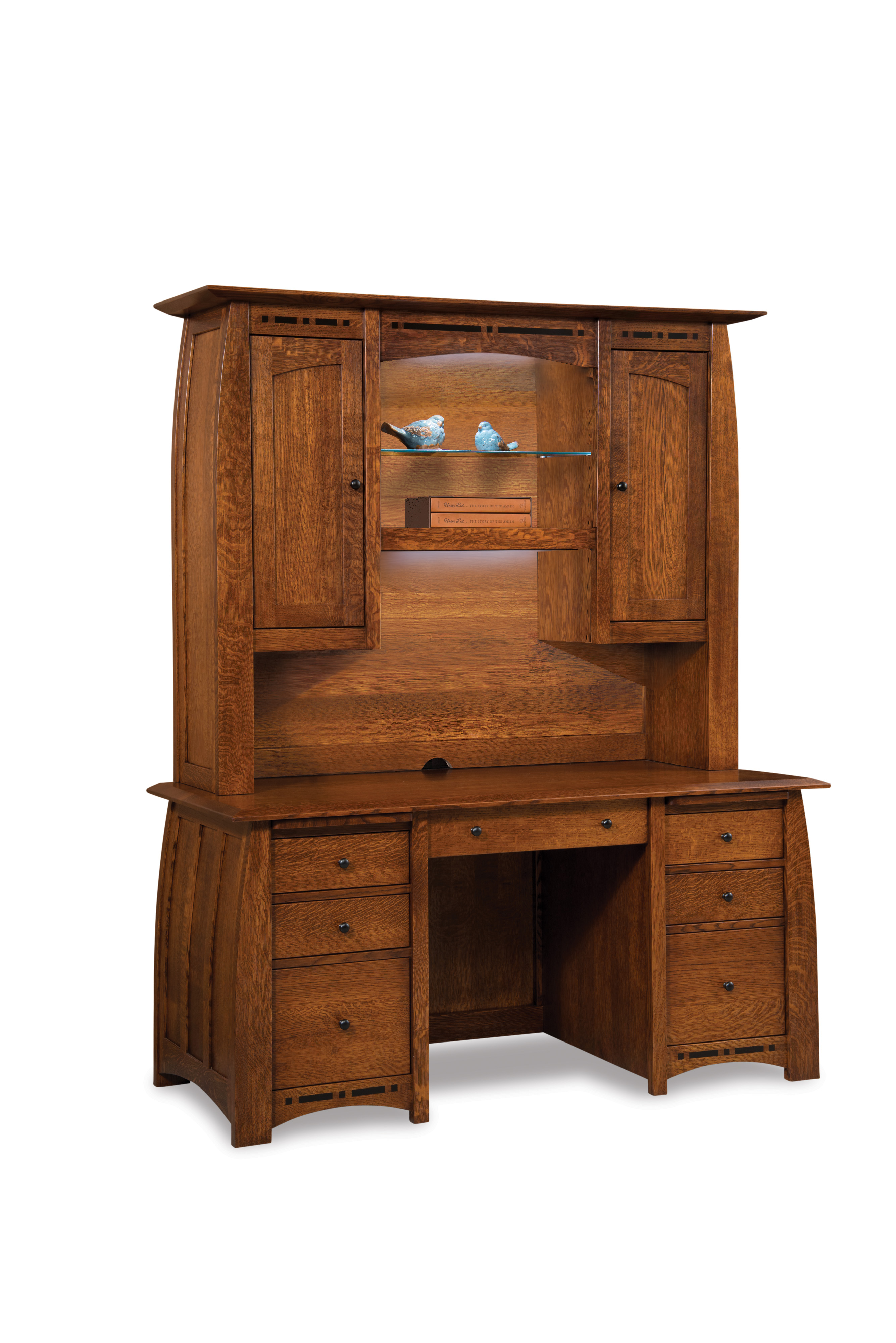 Boulder Creek Desk w/Hutch-#132