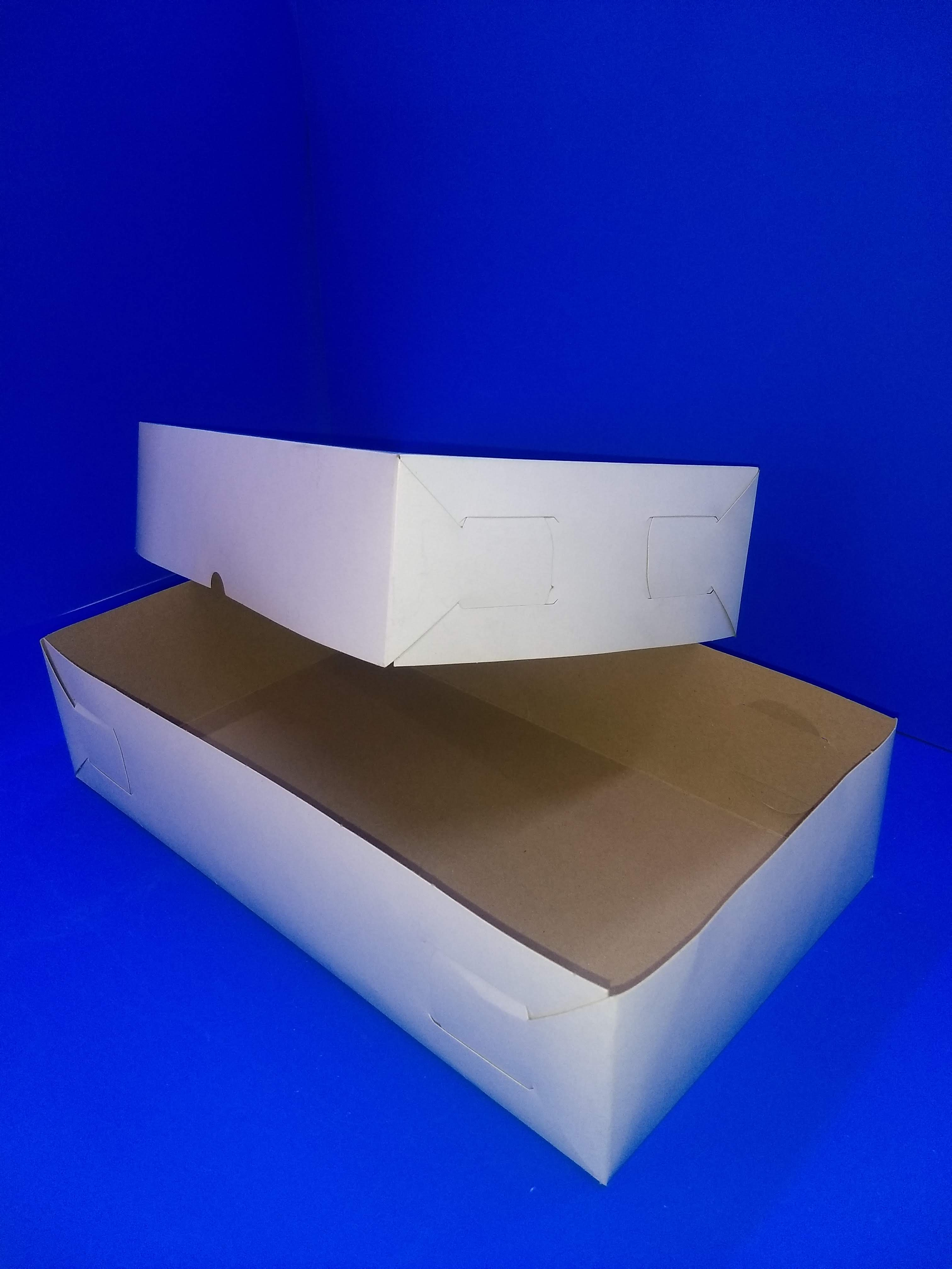 CAJA CAPLE BLANCA 
MODELO #24  26X15.5X7.5