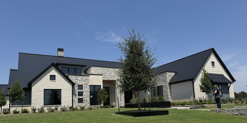 A house with many windows