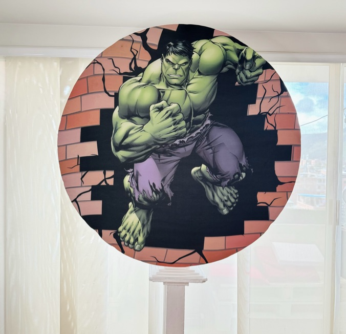 Circulo Efecto 3D Tematico
1.30m diametro x 2.20cm Altura
$80.000