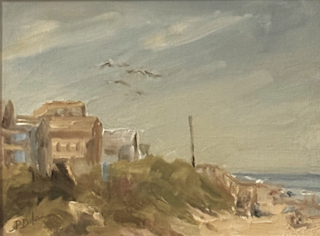 Diaz, Day at the Beach, 6" x 8" Oil